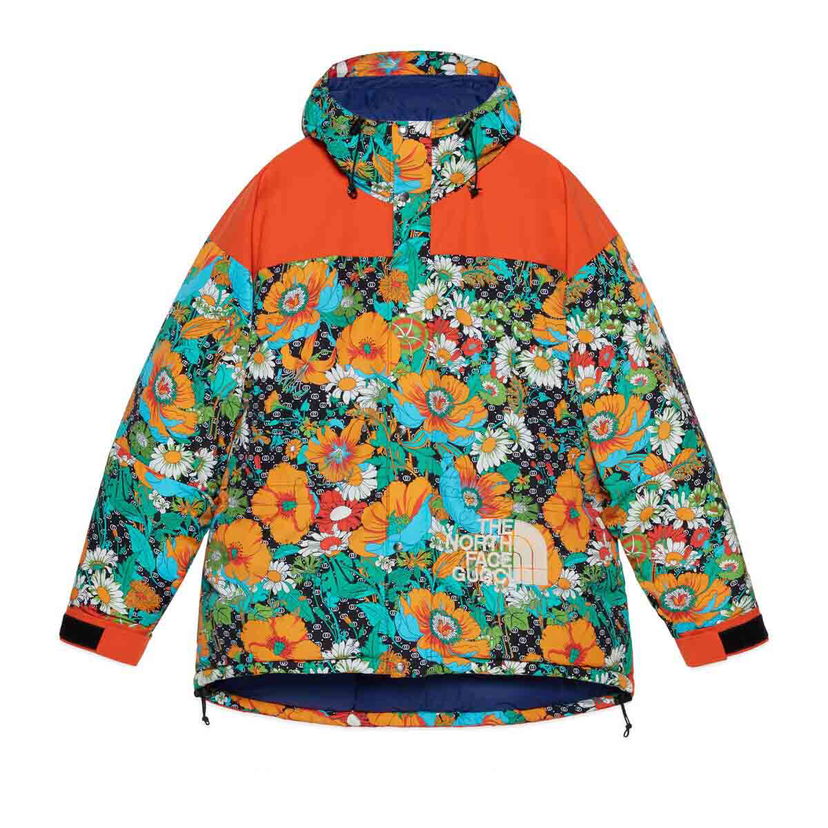Prešívaná bunda Gucci The North Face x Jacket Floral Print Rôznofarebný | 663758 XAADN 1066