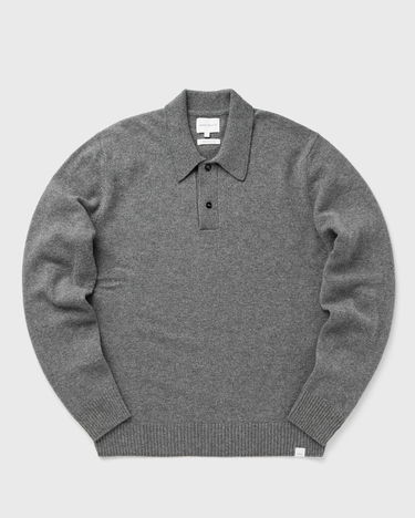 Polo tričko NORSE PROJECTS Standard Merino Lambswool Polo Šedá | N45-0621-1500, 0