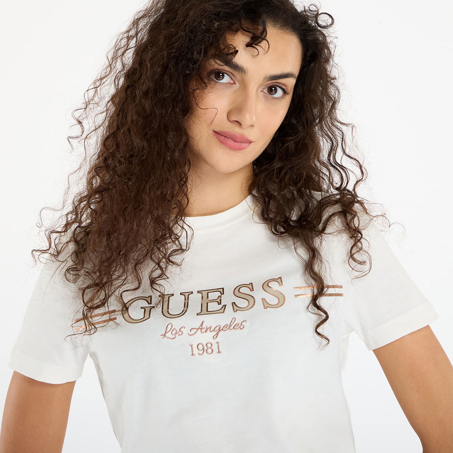 Tričko GUESS Bibia Short Sleeve T-shirt Biela | V5BI15KA260-G1O6, 1