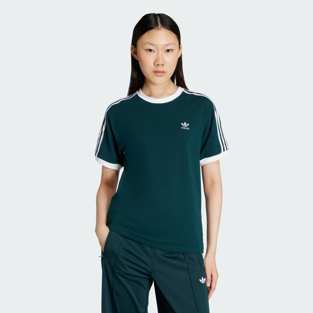 Tričko adidas Performance 3-Stripes T-Shirt Zelené | JY4855, 0