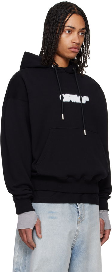 Mikina Off-White Off-White Spray Arrow Skate Hoodie Čierna | OMBB085S25FLE00I1001, 1