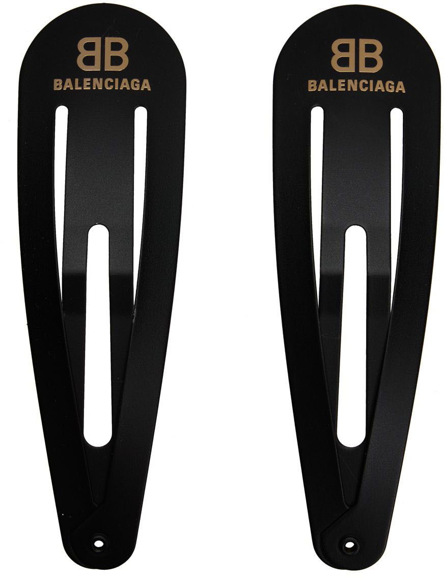 Doplnky Balenciaga Logo Hair Clip Set Čierna | 699021 TZ01G, 0