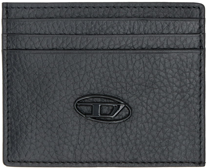 Peňaženka Diesel Diesel Grained Leather Card Holder Čierna | X09018 P0685, 0