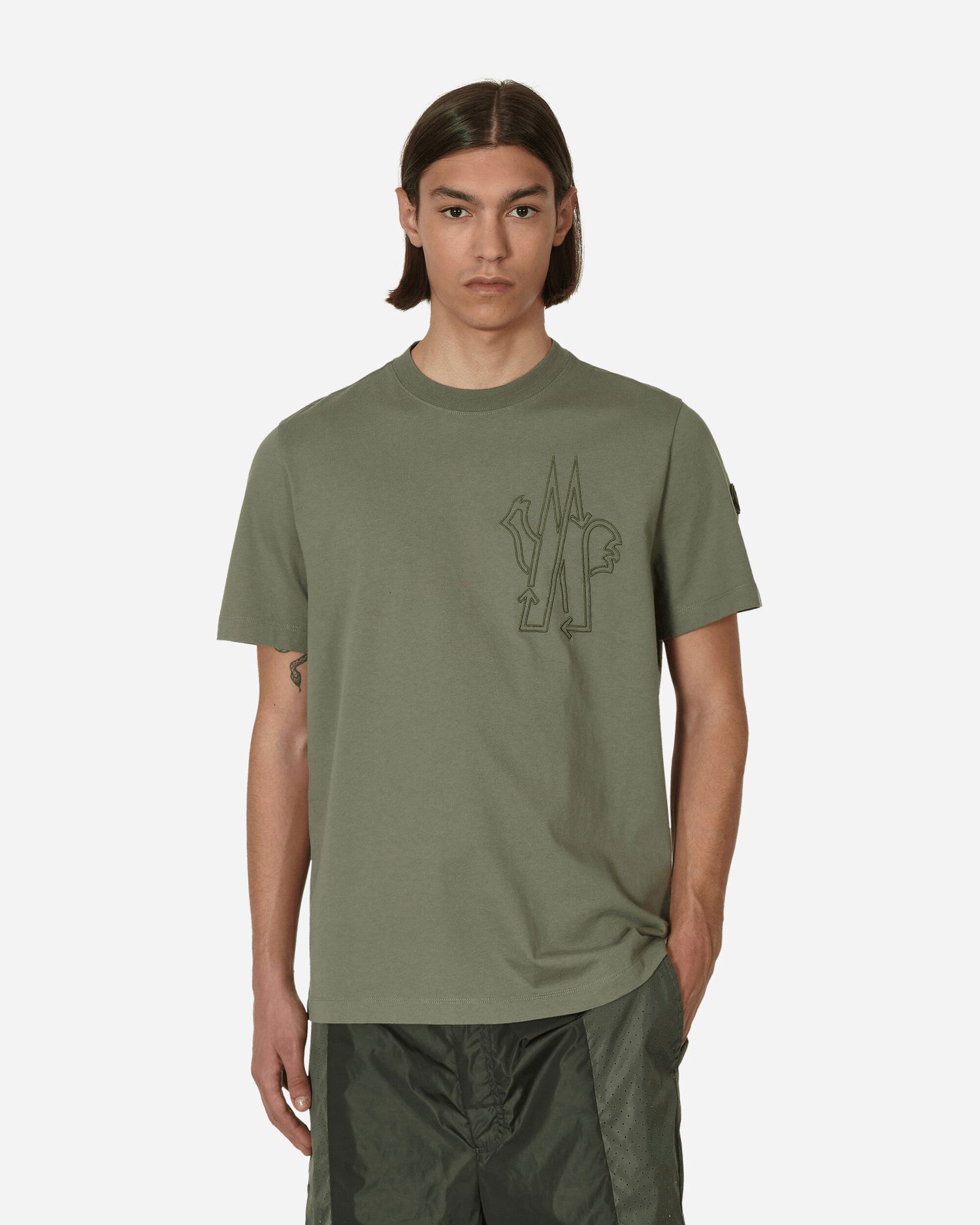 Tričko Moncler Born To Protect Logo T-Shirt Zelené | 8C00039899YU 820, 0