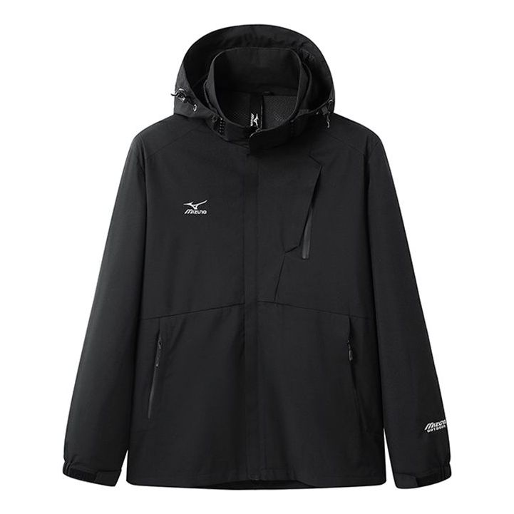 Vetrovka Mizuno Logo Outdoor Jacket Čierna | A2CE3112