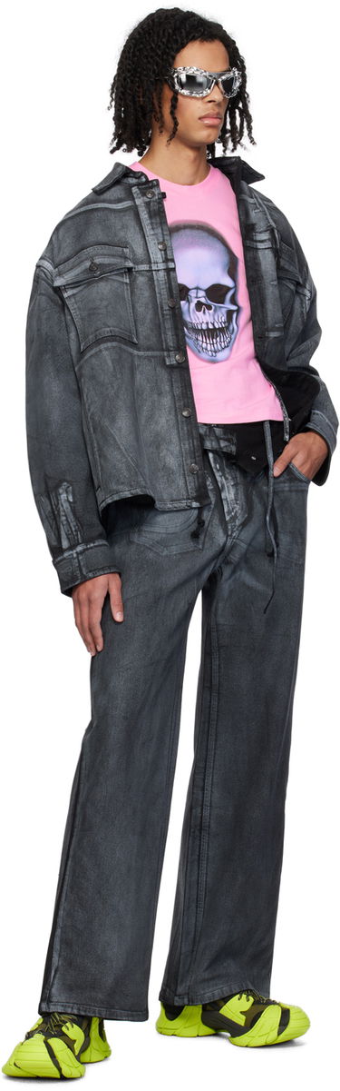 Džínsy Ottolinger Ottolinger Double Fold Jeans Čierna | 1702812, 3