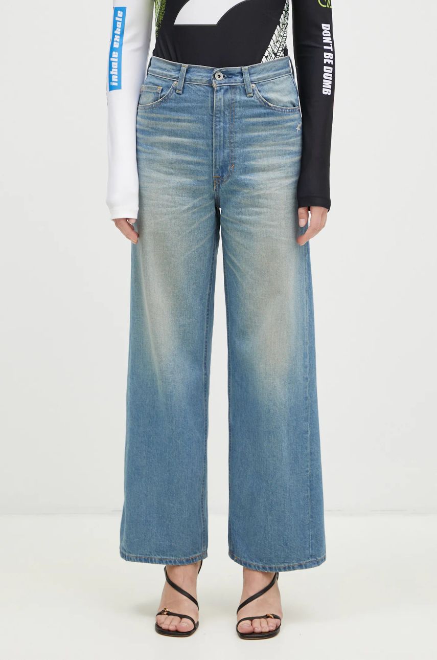 Džínsy BAPE Stone Washed High Waist Denim Jeans Modrá | 1K80250002, 0