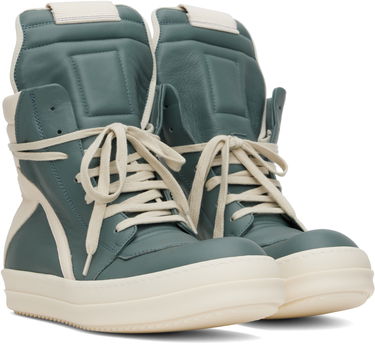 Tenisky a topánky Rick Owens Rick Owens Hollywood Geobasket Zelené | RU01E5894 LCO, 3
