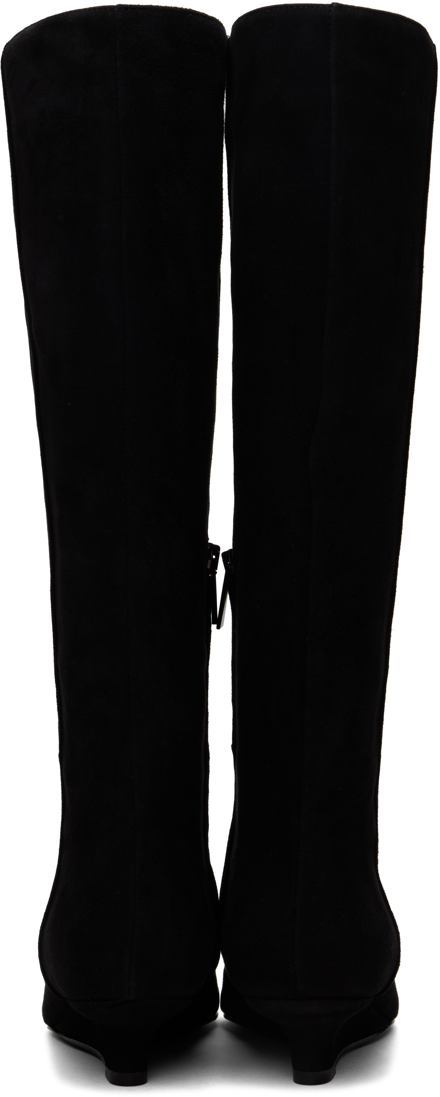 Oblečenie TOTEME TOTEME Sharp Suede Knee-High Boots Čierna | 251-WAS4671-LE0012, 1