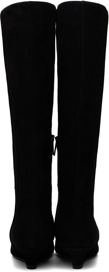 Oblečenie TOTEME TOTEME Sharp Suede Knee-High Boots Čierna | 251-WAS4671-LE0012, 1
