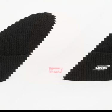 Kulicha Levi's Essential Ribbed Batwing Beanie Black Čierna | 235527-211-59, 0
