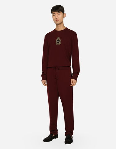 Mikina Dolce & Gabbana Cashmere And Wool Knit Sweatshirt Vínová | GXQ12ZJFMQ2R2723, 1