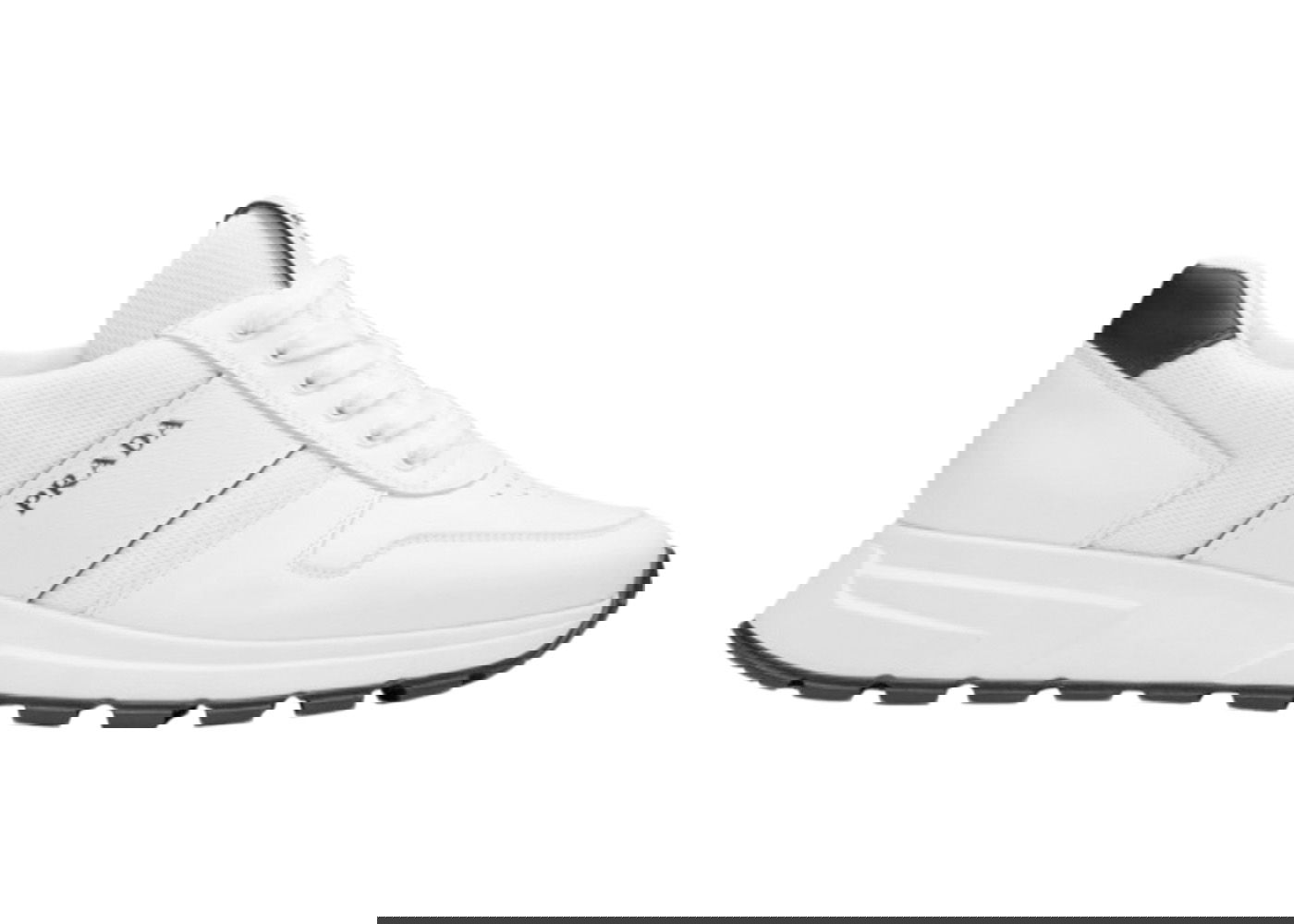 Tenisky a topánky Prada Prax 1 Leather Low White Black Biela | 4E3571_3L3F_F0964, 0