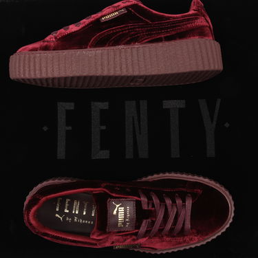 Tenisky a topánky Puma FENTY / Creeper Velvet royalpurple - purple - royalpurple Vínová | 364466 02, 5