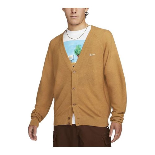 Sveter Nike SB Skateboard Cardigan Elemental Gold Hnedá | DQ6307-722, 0