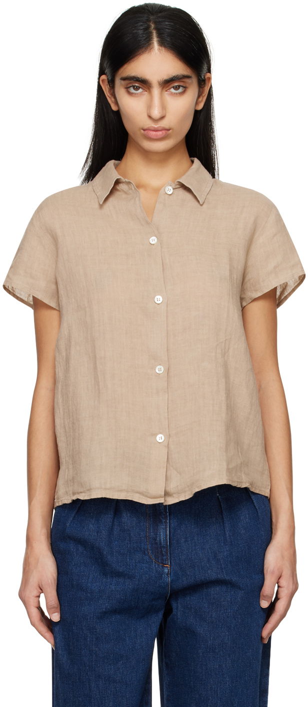 Košeľa A.P.C. Marina Shirt Béžová | LIAEK-F12440, 0