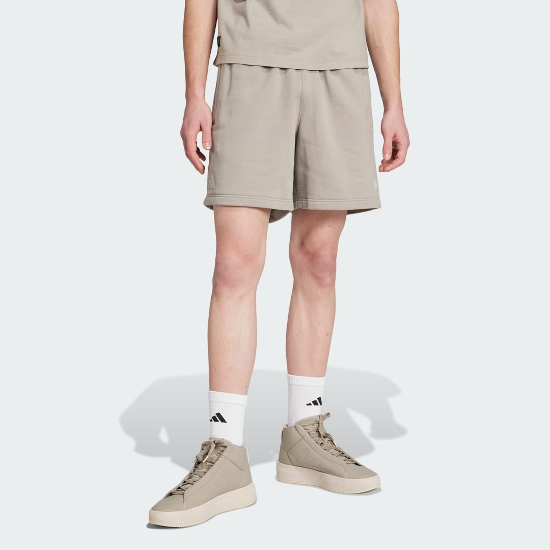 Šortky adidas Performance Mercedes - AMG Petronas Formula One Team Premium Sweat Shorts Béžová | JW3086, 0