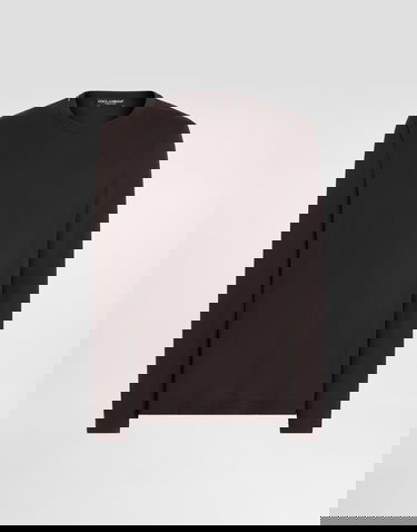 Tričko Dolce & Gabbana Cotton Long-Sleeve T-Shirt Hnedá | G8PV0TFU7EQM0682, 0