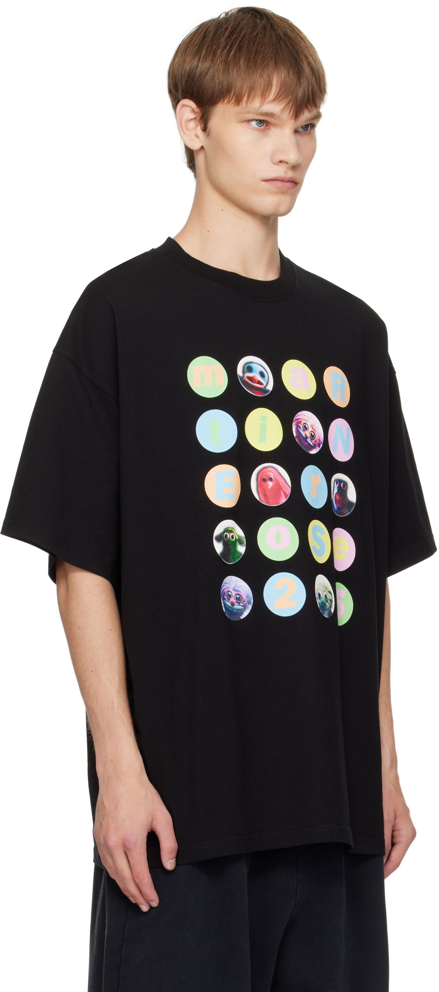 Tričko Martine Rose Martine Rose Oversized Graphic T-Shirt Čierna | 621JE06001J, 1