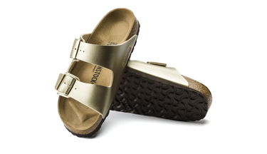 Tenisky a topánky Birkenstock Arizona Birko-Flor Gold Regular Fit Metalická | 1016110, 4