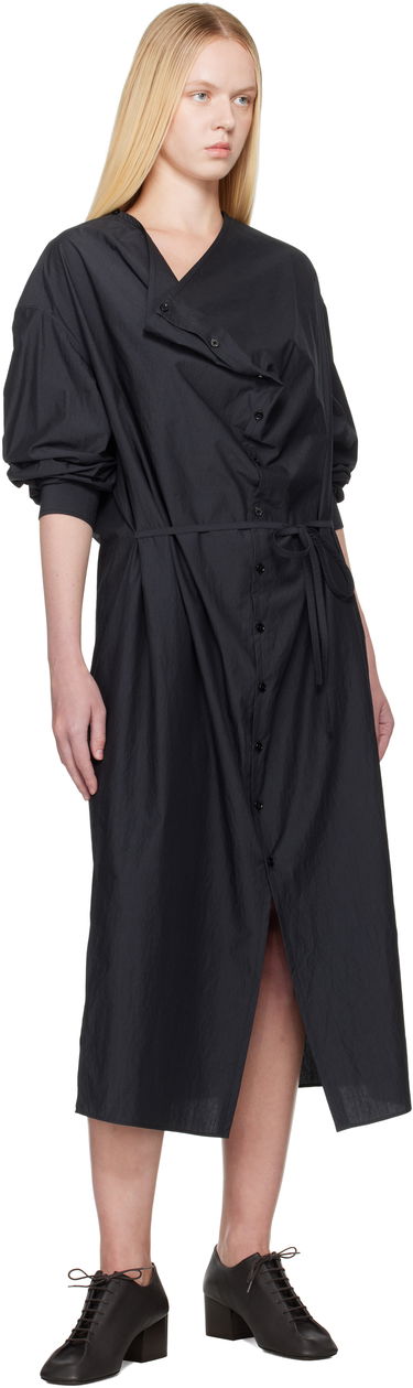 Šaty LEMAIRE Lemaire Soft Collar Midi Dress Čierna | DR1099 LF1399, 3