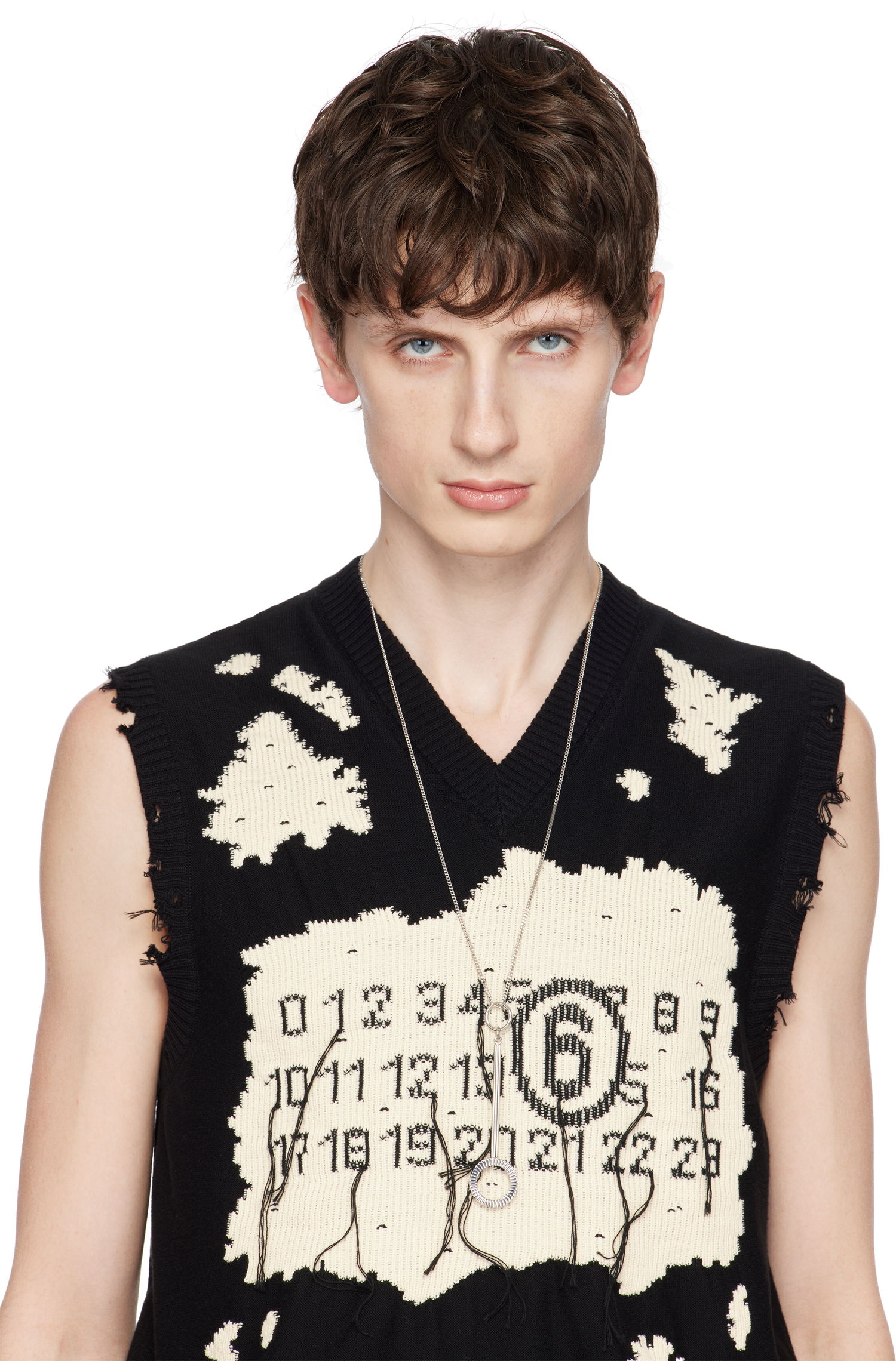Náhrdelník Maison Margiela MM6 Maison Margiela Curb Chain Pendant Necklace Metalická | SM7UU0076 P7352, 1