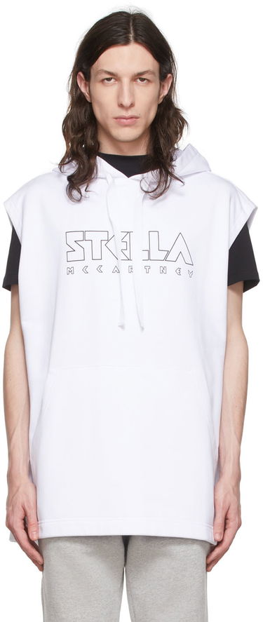 Mikina Stella McCartney Cotton Sleeveless Hoodie Biela | 6044523SNP32, 0