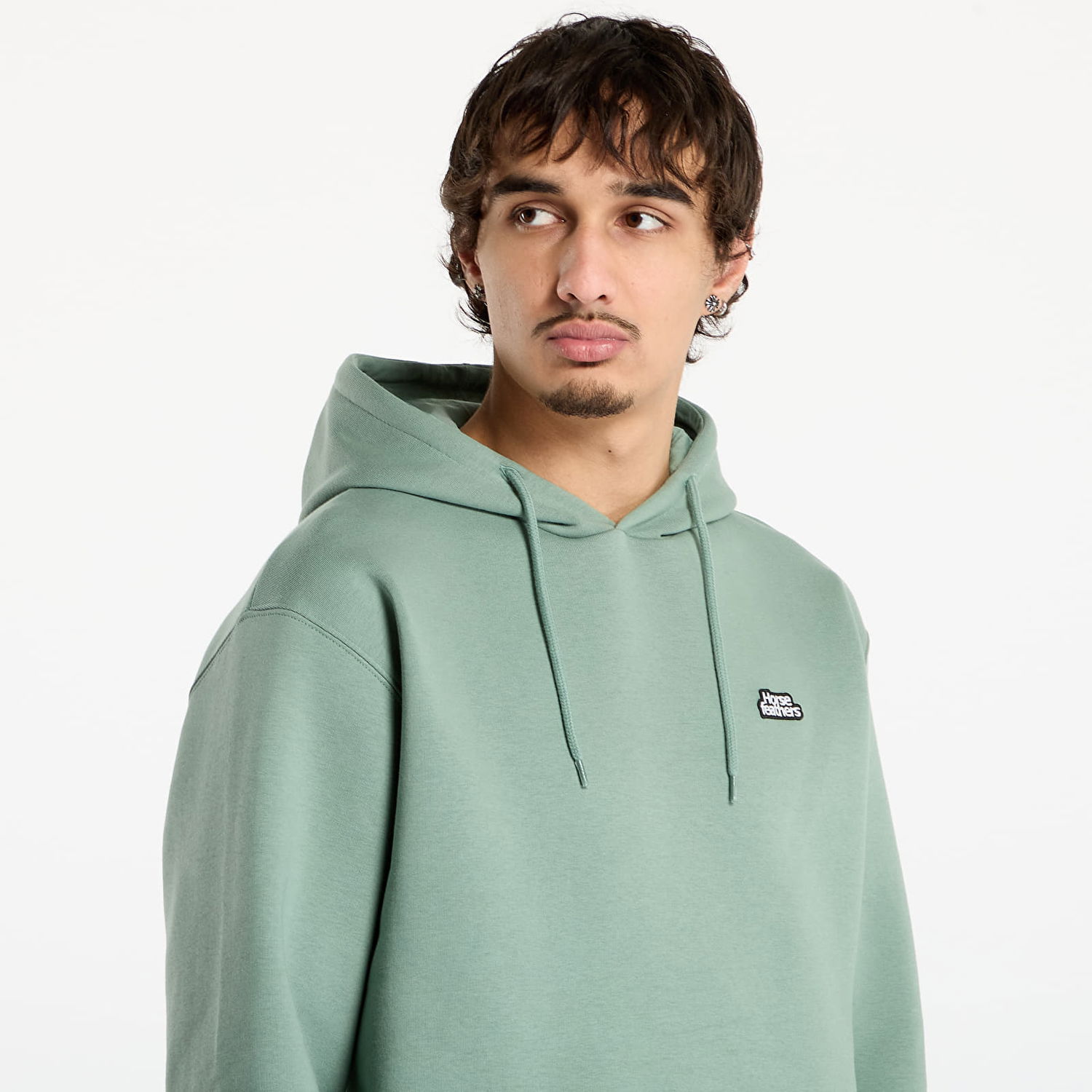 Mikina Horsefeathers Agent Hoodie with Pouch Pocket Zelené | SM1397B, 1