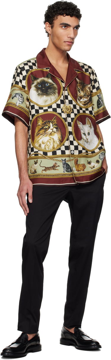 Košeľa Dolce & Gabbana Dolce&Gabbana Silk Cat Print Shirt Rôznofarebný | G5LH3THI1VV, 3