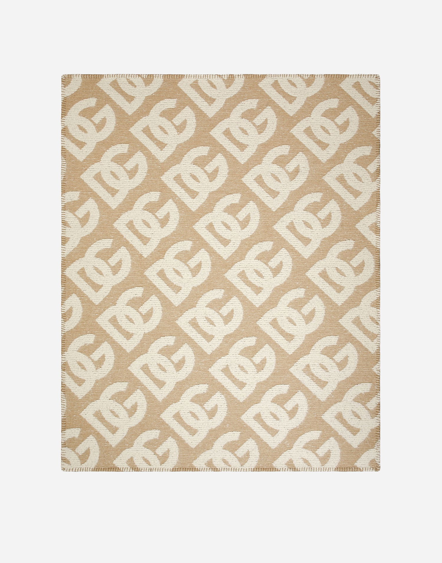 Home decor Dolce & Gabbana Wool, Silk, And Cashmere DG Monogram Blanket Béžová | TCE012TCAN1U0054, 0