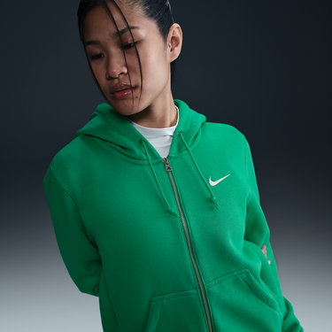 Mikina Nike Nike Sportswear Phoenix Fleece Full-Zip Hoodie Zelené | HJ0995-324, 1