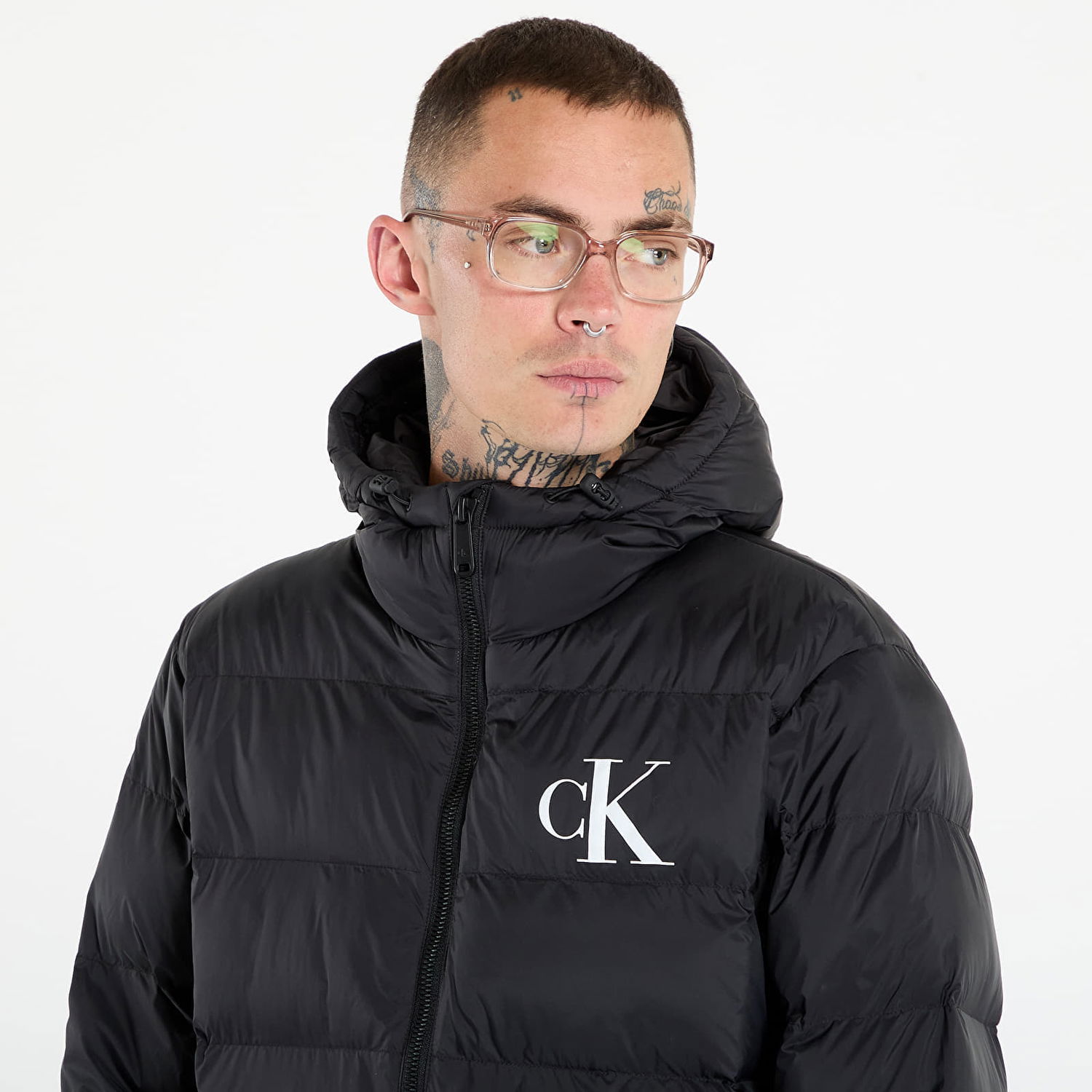 Prešívaná bunda CALVIN KLEIN Calvin Klein Jeans Monogram Puffer Jacket Čierna | LV04RD528G UB1, 1