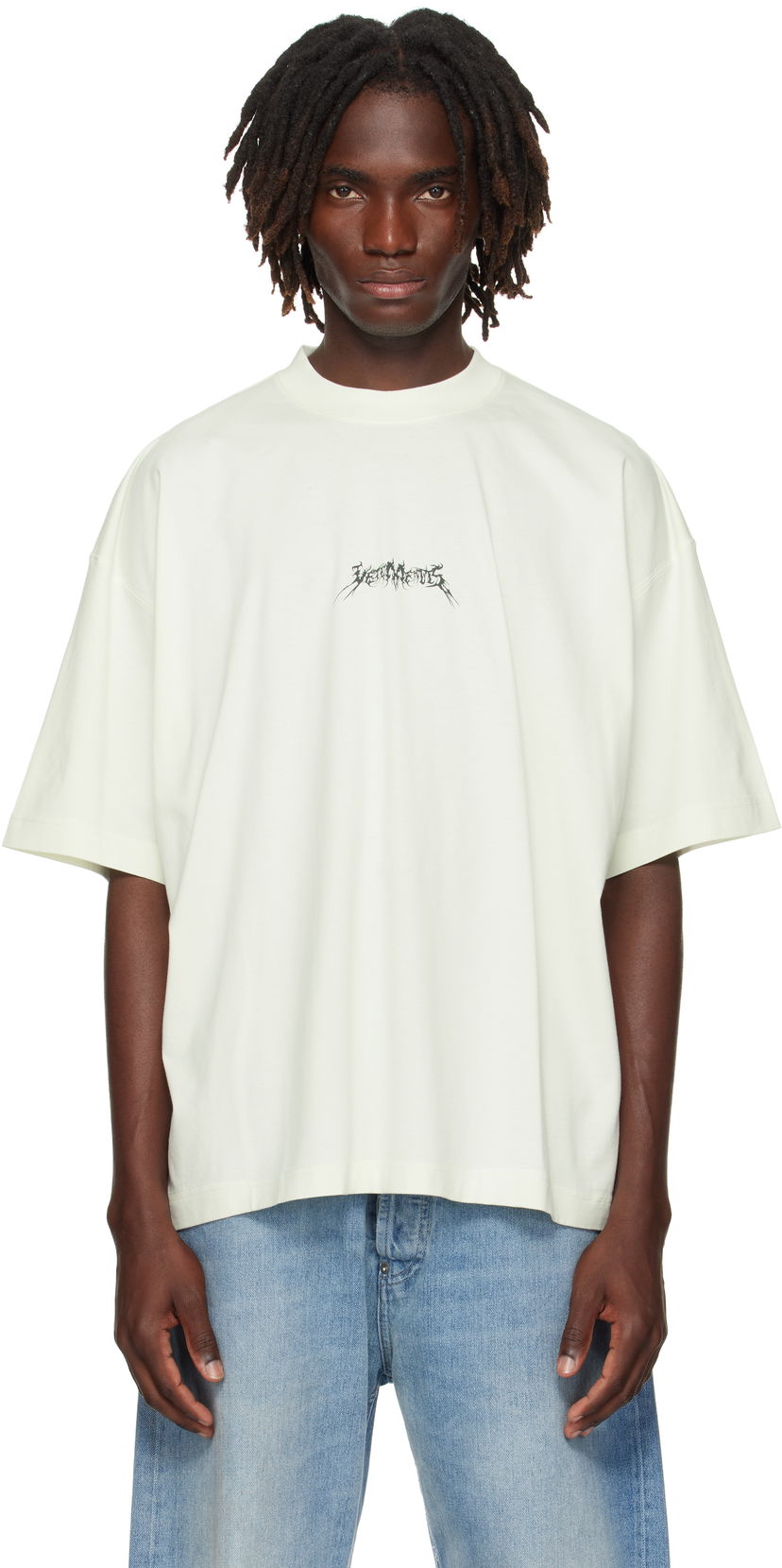 Tričko VETEMENTS Vetements Metal Logo Regular T-Shirt Biela | UH76TR600I