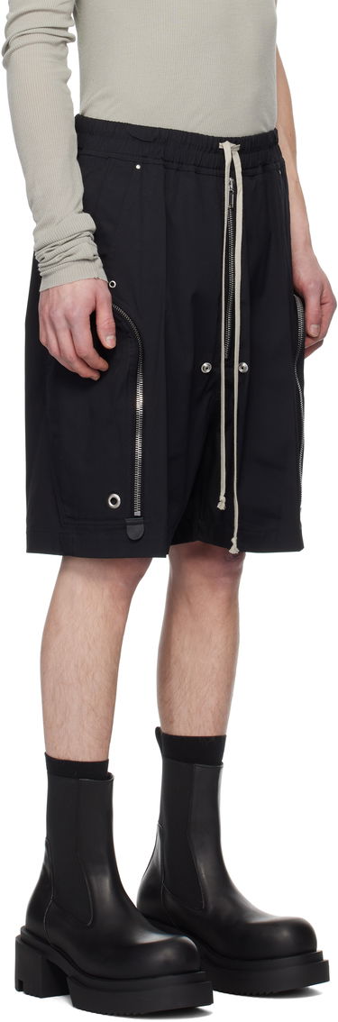 Šortky Rick Owens Rick Owens Hollywood Heavy Bauhaus Bela Shorts Čierna | RU01E5392 TE, 1