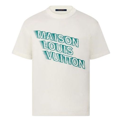 Tričko Louis Vuitton FW21 Maison Logo T-Shirt Biela | 1A99ZS