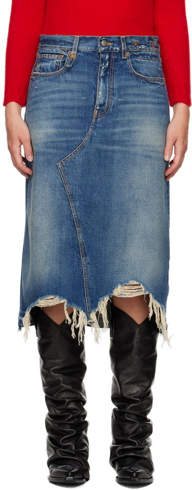 Sukňa R13 R13 Jesse Denim Midi Skirt Modrá | R13WD100-D216B, 0