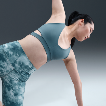 Podprsenka Nike Nike Zenvy Light-Support Ribbed Sports Bra Zelené | HF5378-006, 1