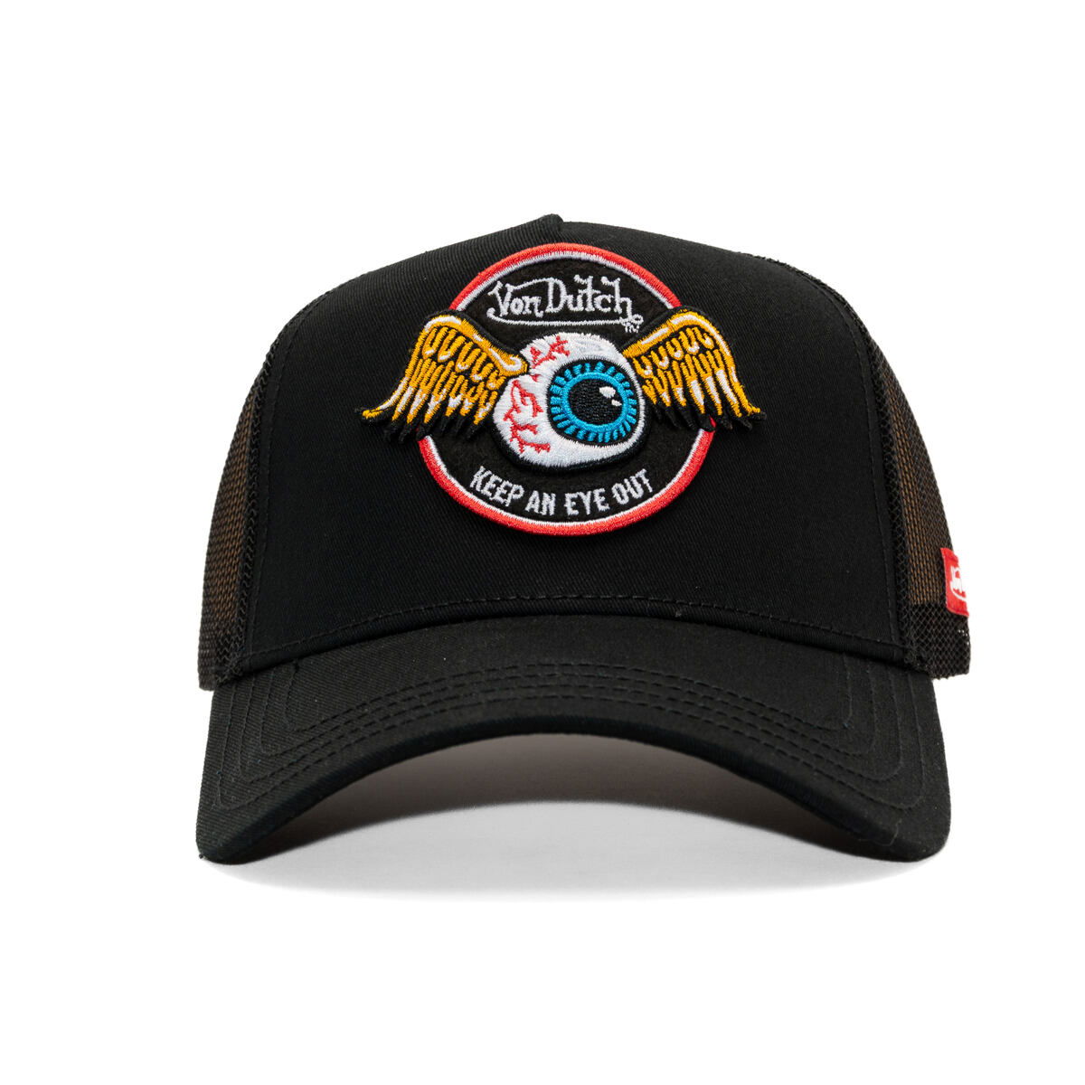 Šiltovka Von Dutch Von Dutch Trucker Eye Out Cap Čierna | VD/0/CAS1/RAG/BLK, 1