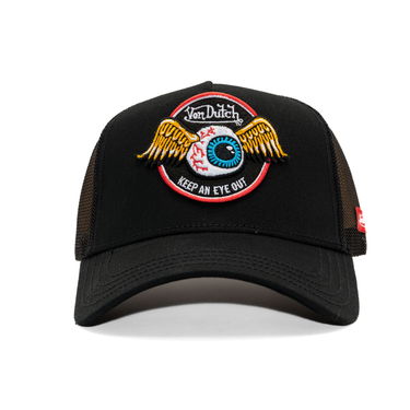 Šiltovka Von Dutch Von Dutch Trucker Eye Out Cap Čierna | VD/0/CAS1/RAG/BLK, 1