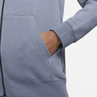 Mikina Nike Sportswear Essential Full-Zip Fleece Hoodie Modrá | DX2317-493, 3