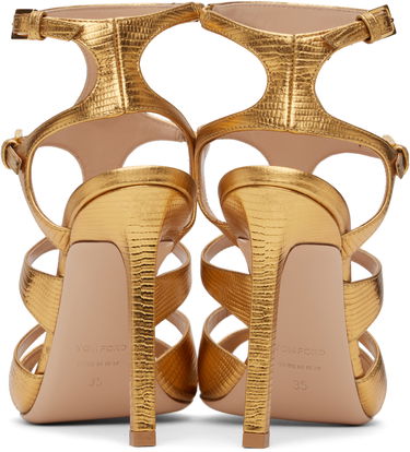 Starostlivosť o obuv Tom Ford TOM FORD Paradis Heeled Sandals Metalická | W3613-LCL232G, 1