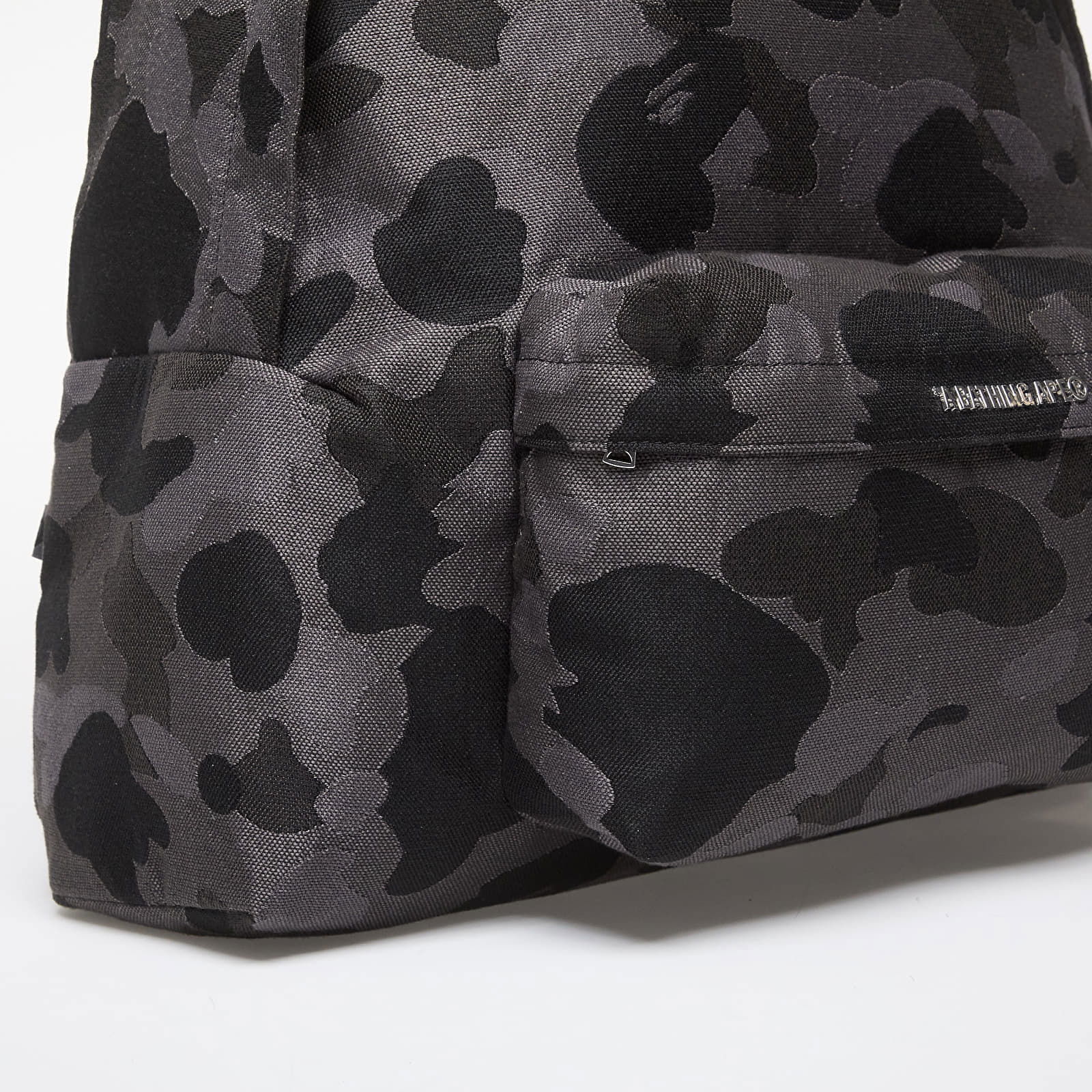 A BATHING APE Solid Camo Jacquard Daypack Black Universal