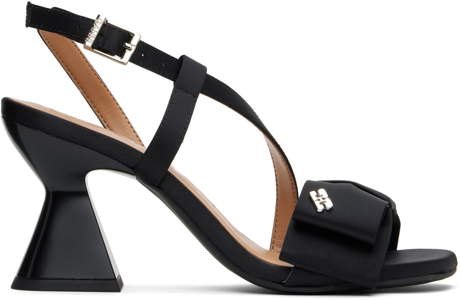 Tenisky a topánky GANNI GANNI Big Bow High Heeled Sandals Čierna | S2850, 0