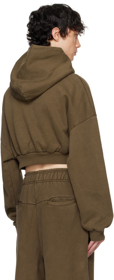 Mikina Entire Studios Entire Studios Cropped Heavy Hoodie Hnedá | ES2392BT, 2