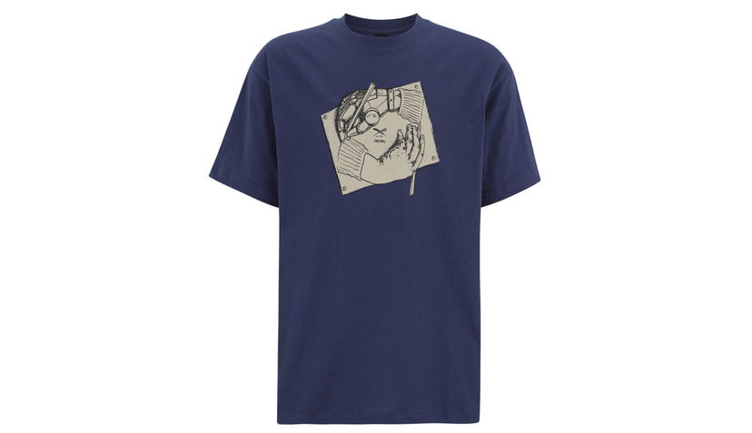 Tričko Irie Daily Hand Drawn T-Shirt Modrá | 115D395-318