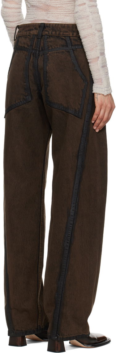 Džínsy Eckhaus Latta Eckhaus Latta Bend Jeans Hnedá | 1225-EL-PS25-O -, 2