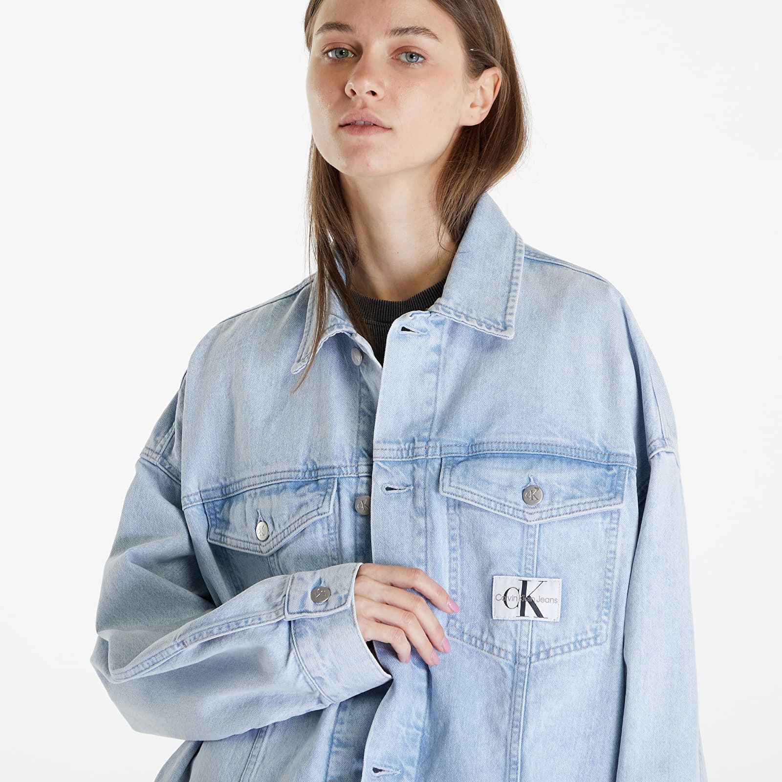 Extreme Oversize Jeans Jacket Denim Light