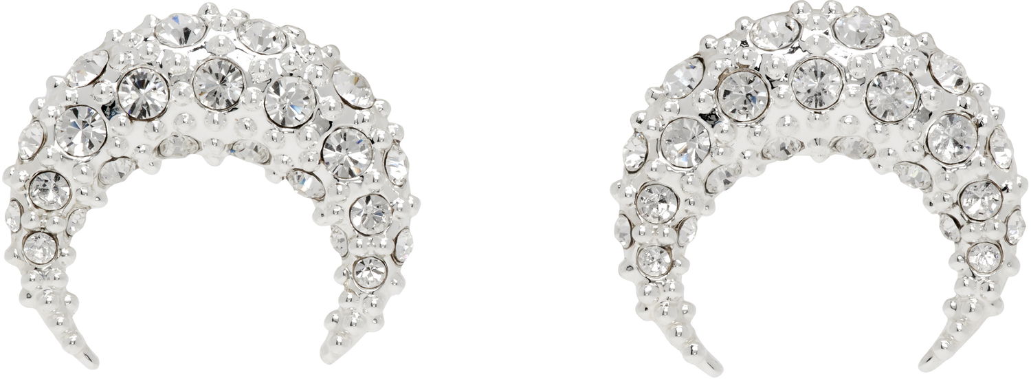 Náušnice Marine Serre Marine Serre Moon Crystal Stud Earrings Metalická | UJW075A RMET0001, 0