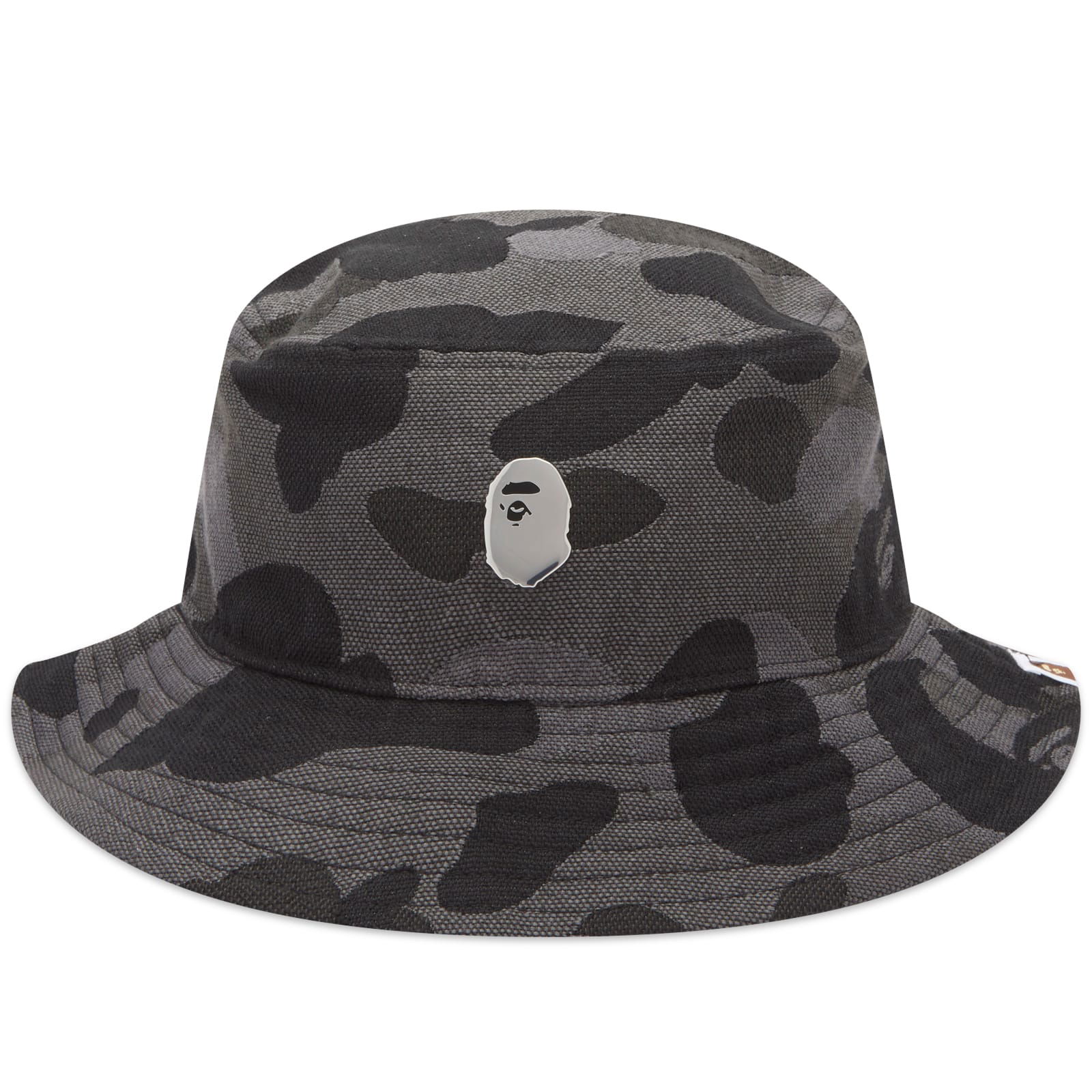 A Bathing Ape One Point Metal Pin Bucket Hat