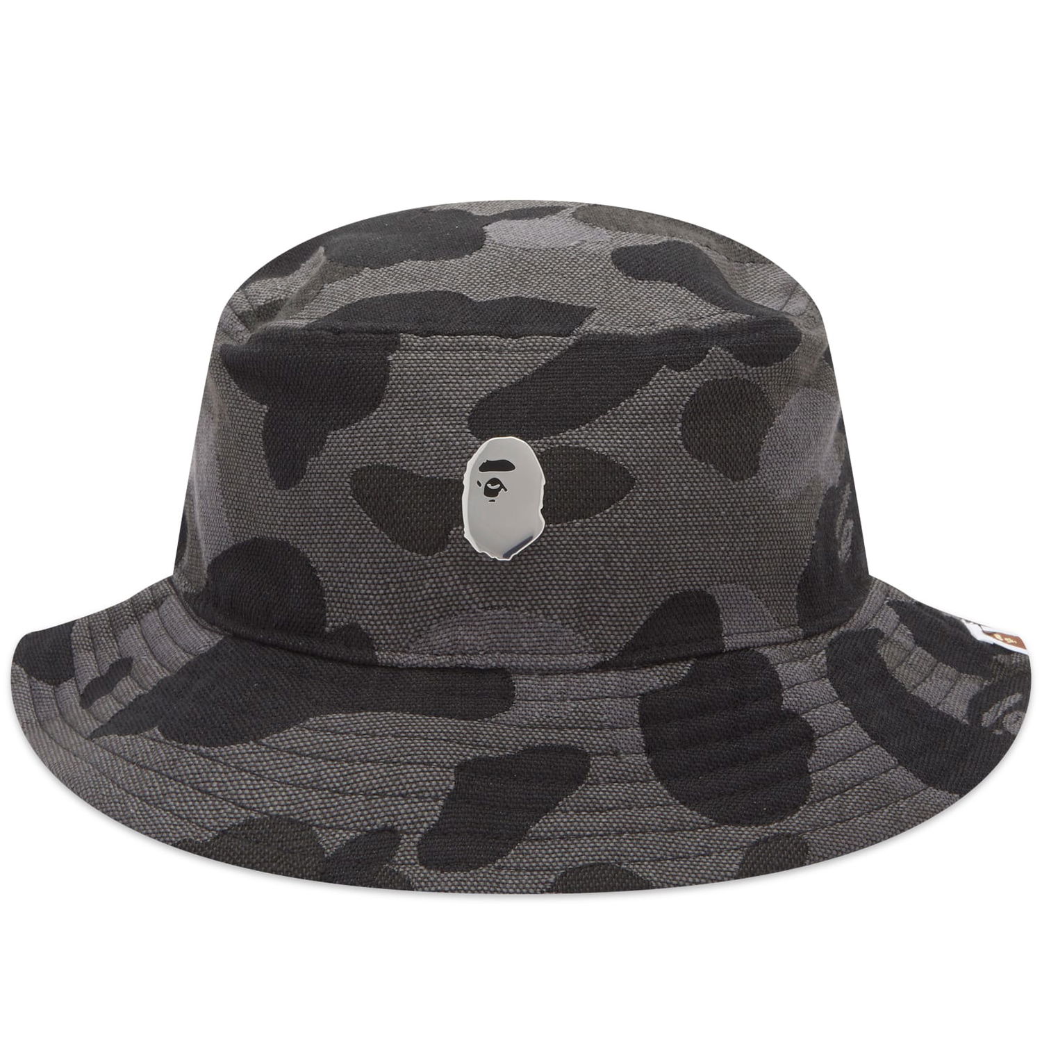 Klobúk BAPE A Bathing Ape One Point Metal Pin Bucket Hat Čierna | 001HTK301302M-BLK, 0